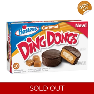 Hostess Caramel Ding Dongs - 10 Ding Dong Cakes - 360g Box